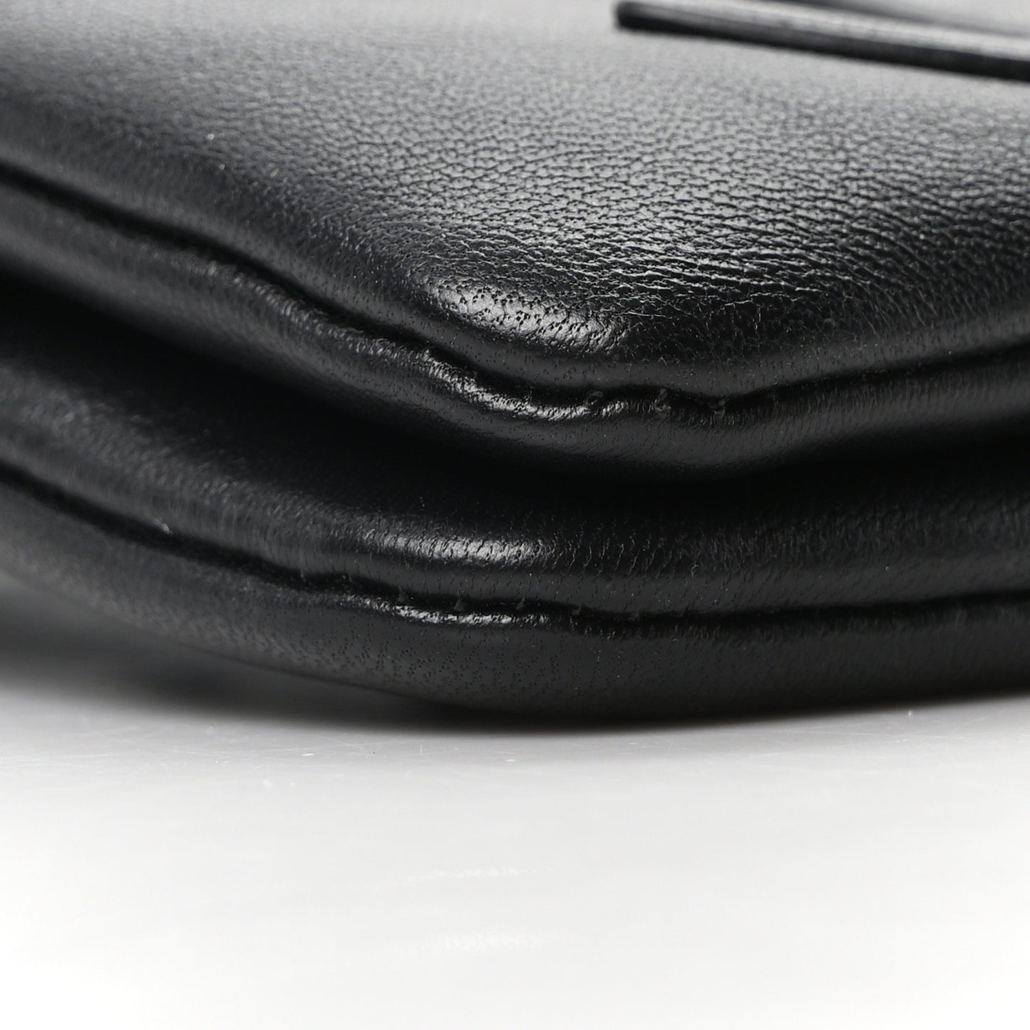 Lambskin CC Mania Waist Belt Bag Black