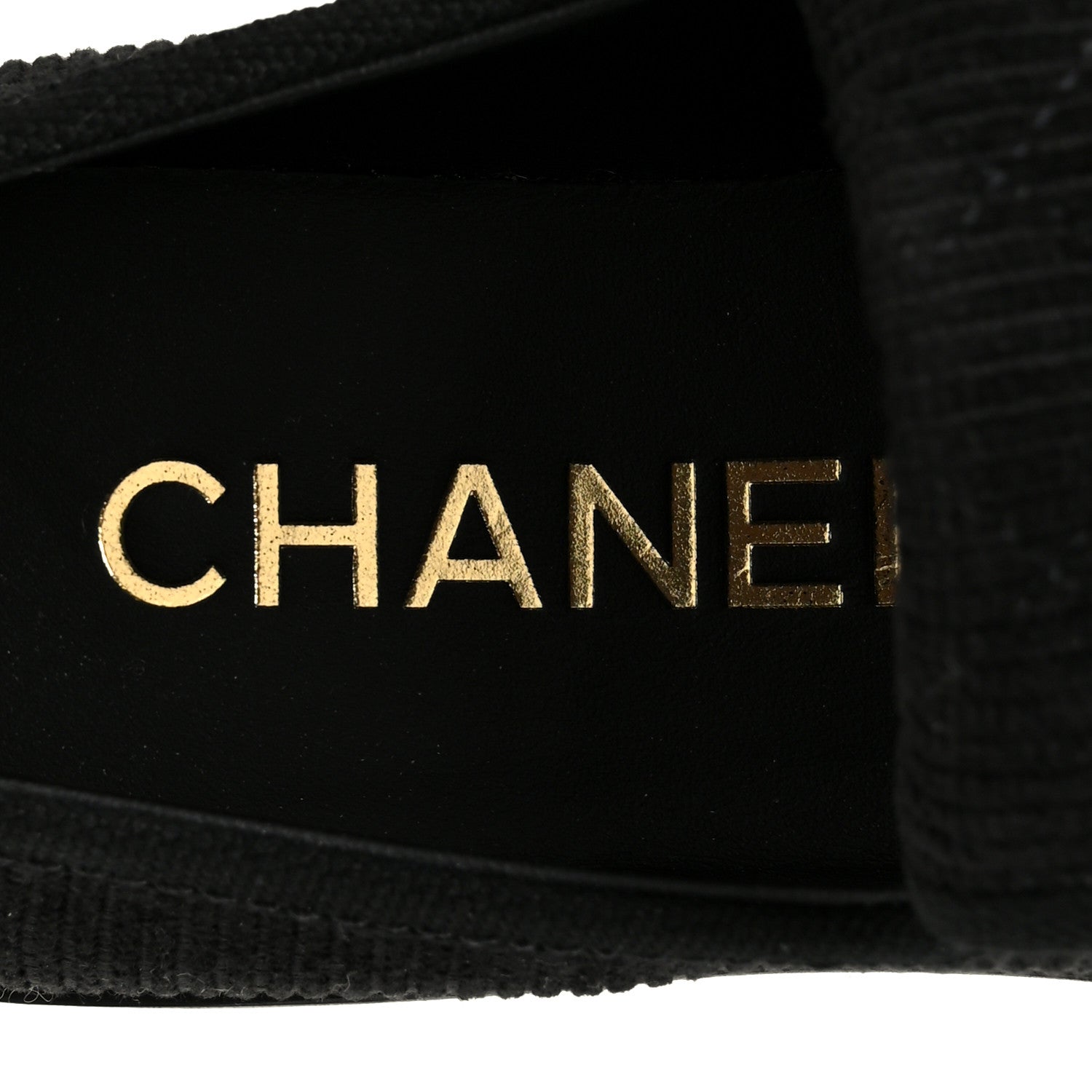 Chanel Corduroy Quilted CC Turnlock Loafers 36 Black 7 of 10