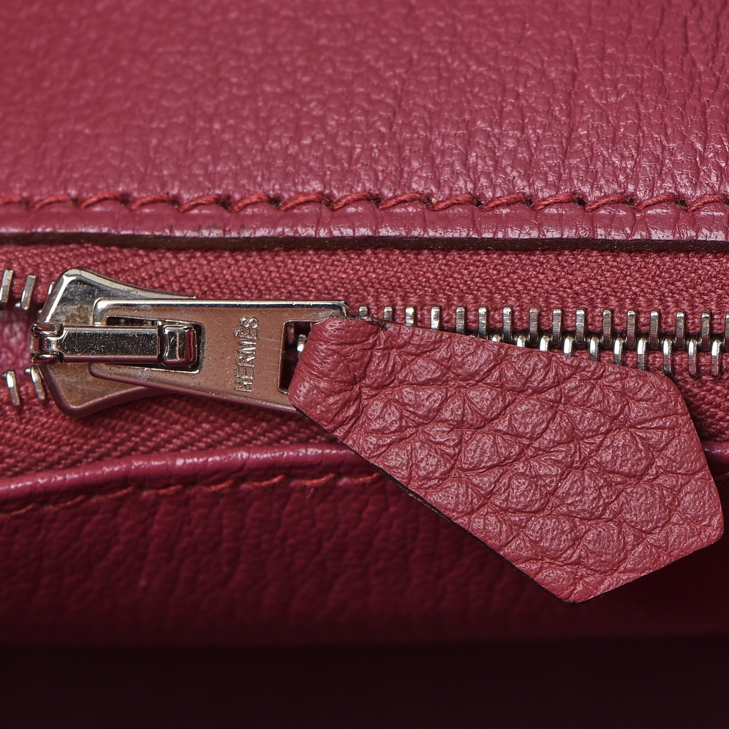 Hermes Taurillon Clemence Birkin 35 Bois de Rose 16 of 34