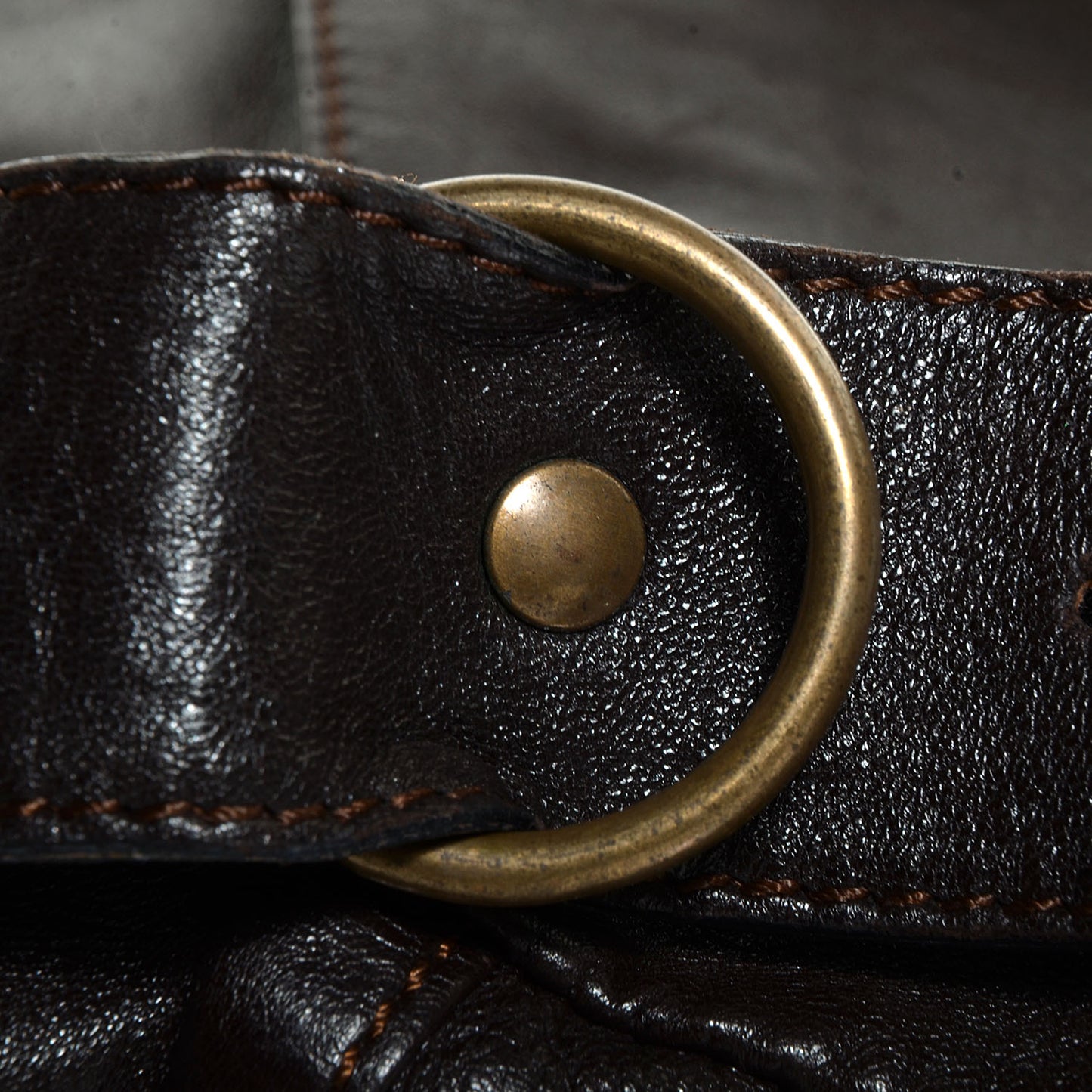 Chevre Flap Shoulder Bag Chocolate
