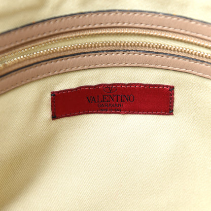 Valentino Garavani Vitello Rockstud Dome Shopper Alpaca 6 of 9