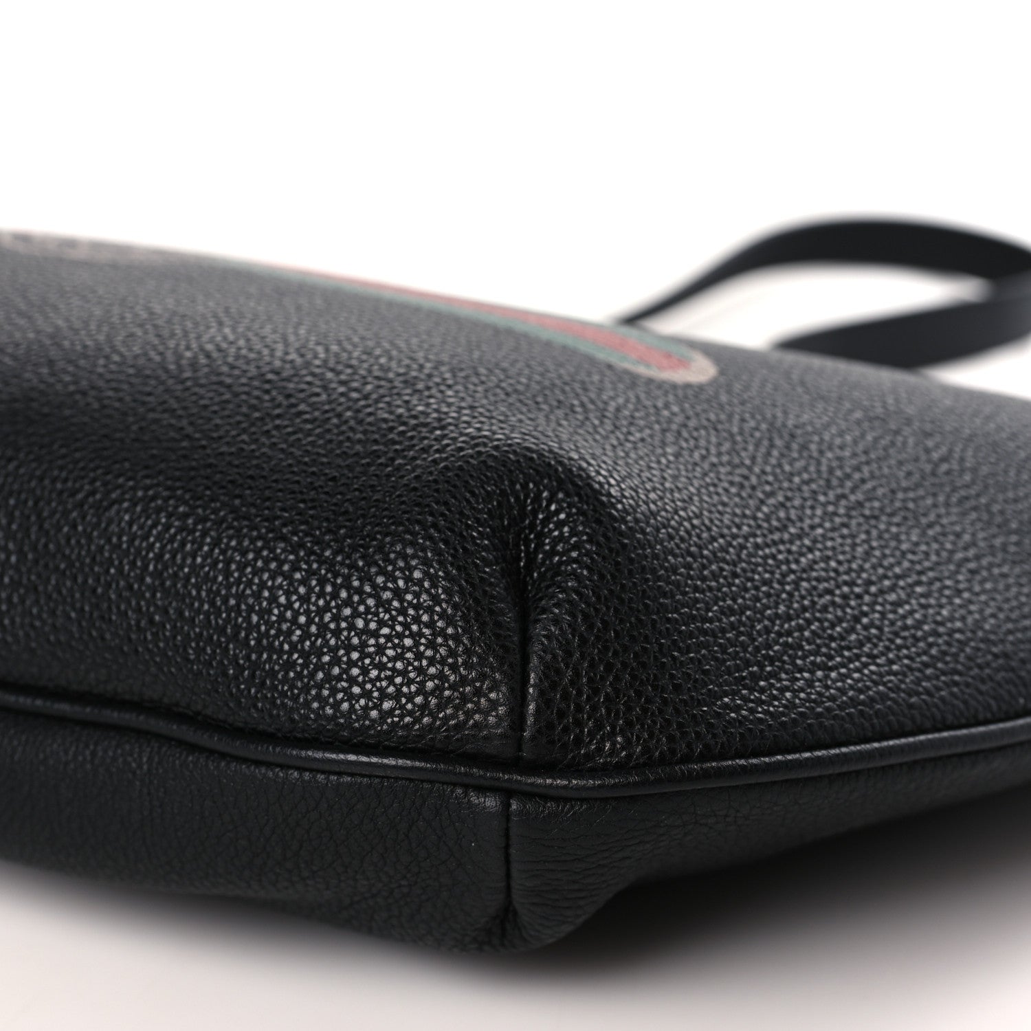Gucci Grained Calfskin Logo Half Moon Hobo Black 9 of 9
