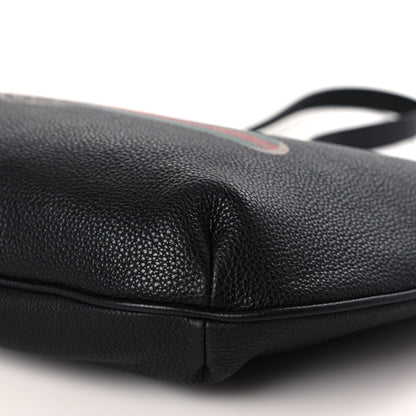 Gucci Grained Calfskin Logo Half Moon Hobo Black 9 of 9
