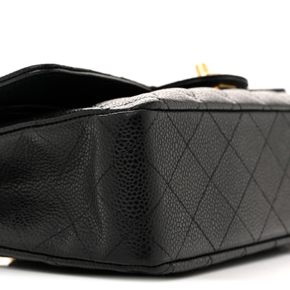 Chanel Caviar Quilted Medium Double Flap Black 9 of 11