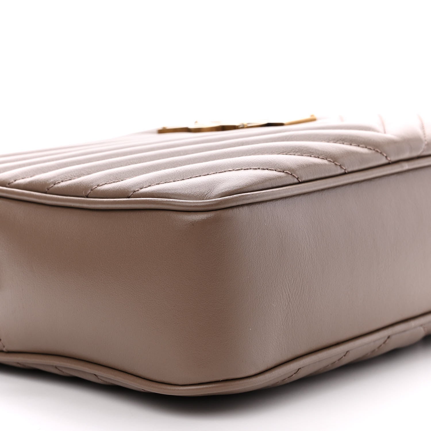 Saint Laurent Calfskin Matelasse Monogram Lou Camera Bag Taupe 9 of 12