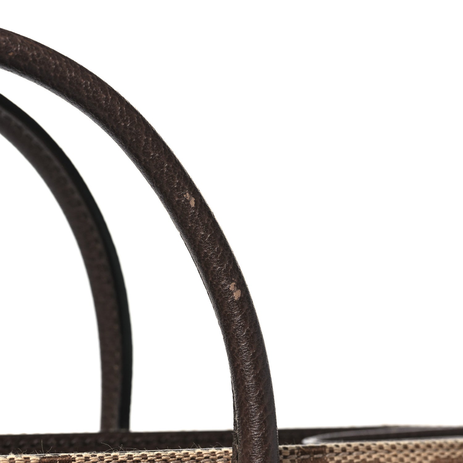 Gucci Monogram Jumbo GG Textured Dollar Calfskin Web Tote Bag Camel Ebony New Acero 11 of 11