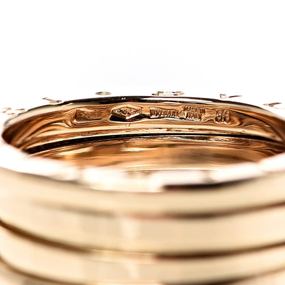 Bulgari 18K Yellow Gold B.Zero1 Three-Band Ring 56 7.5 5 of 6