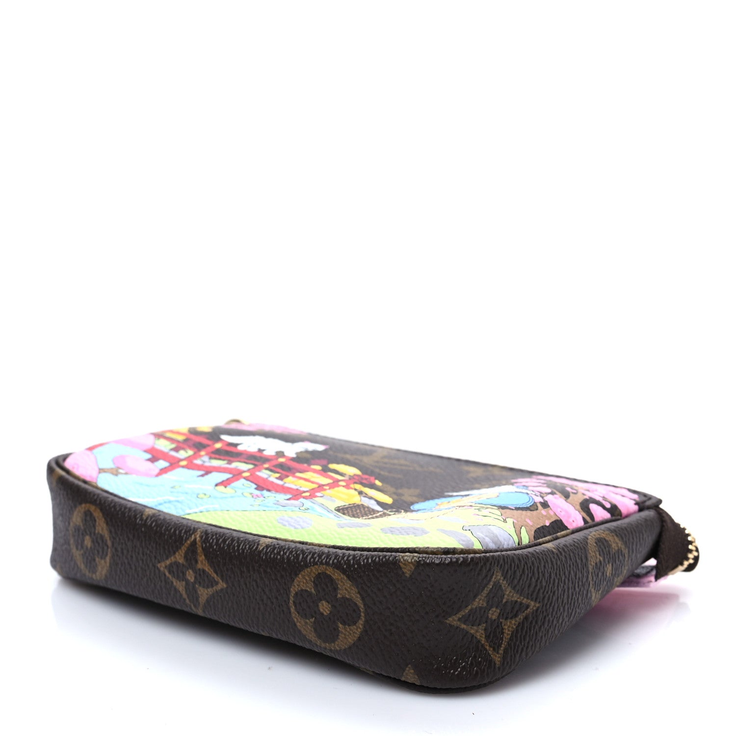 Louis Vuitton Monogram 2021 Christmas Animation Japanese Garden Mini Pochette Accessories Wisteria Pink 4 of 8