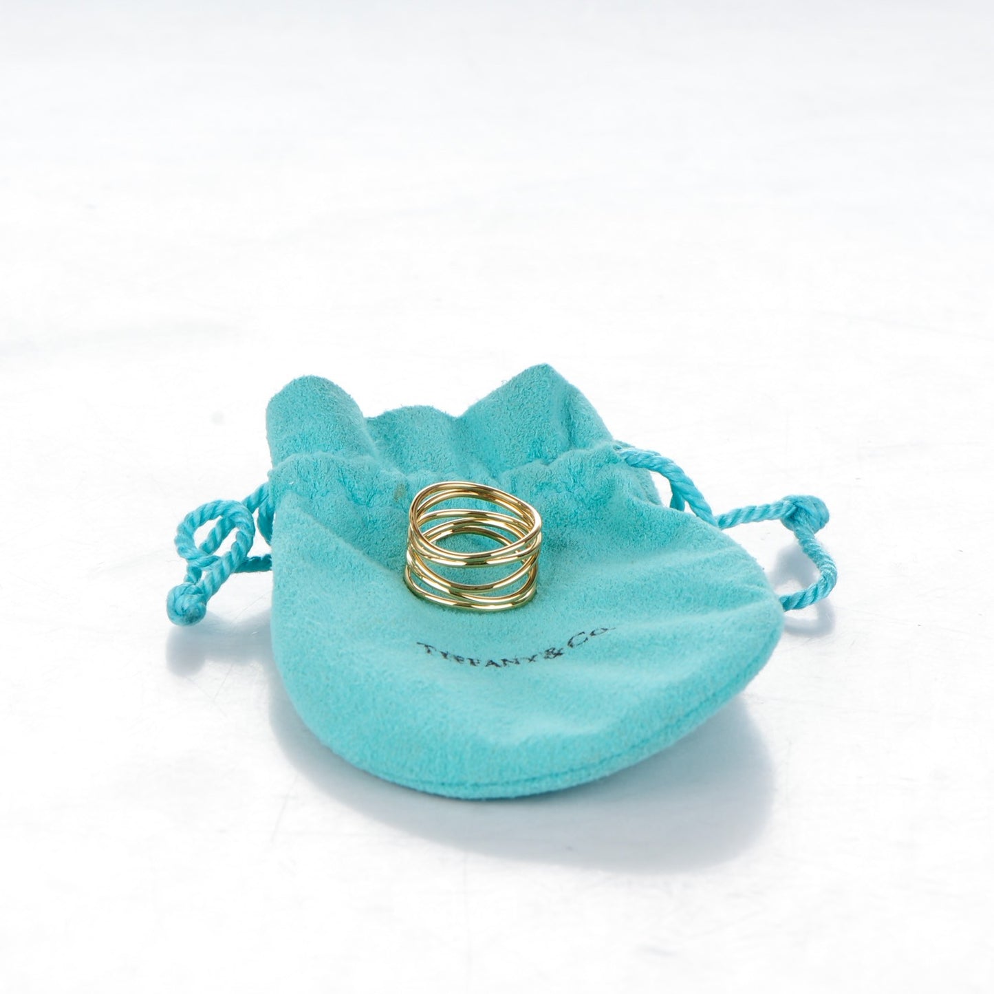 18K Yellow Gold Elsa Peretti Wave Ring 7