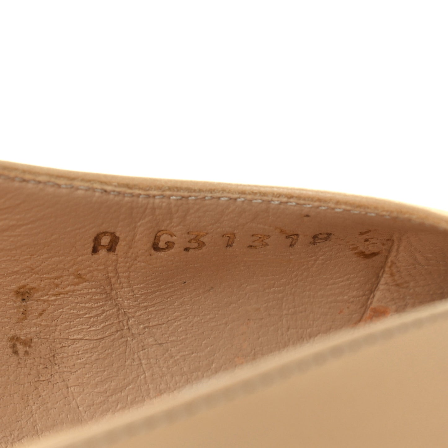 Goatskin Grosgrain Cap Toe CC Slingback Pumps 39 Beige Black