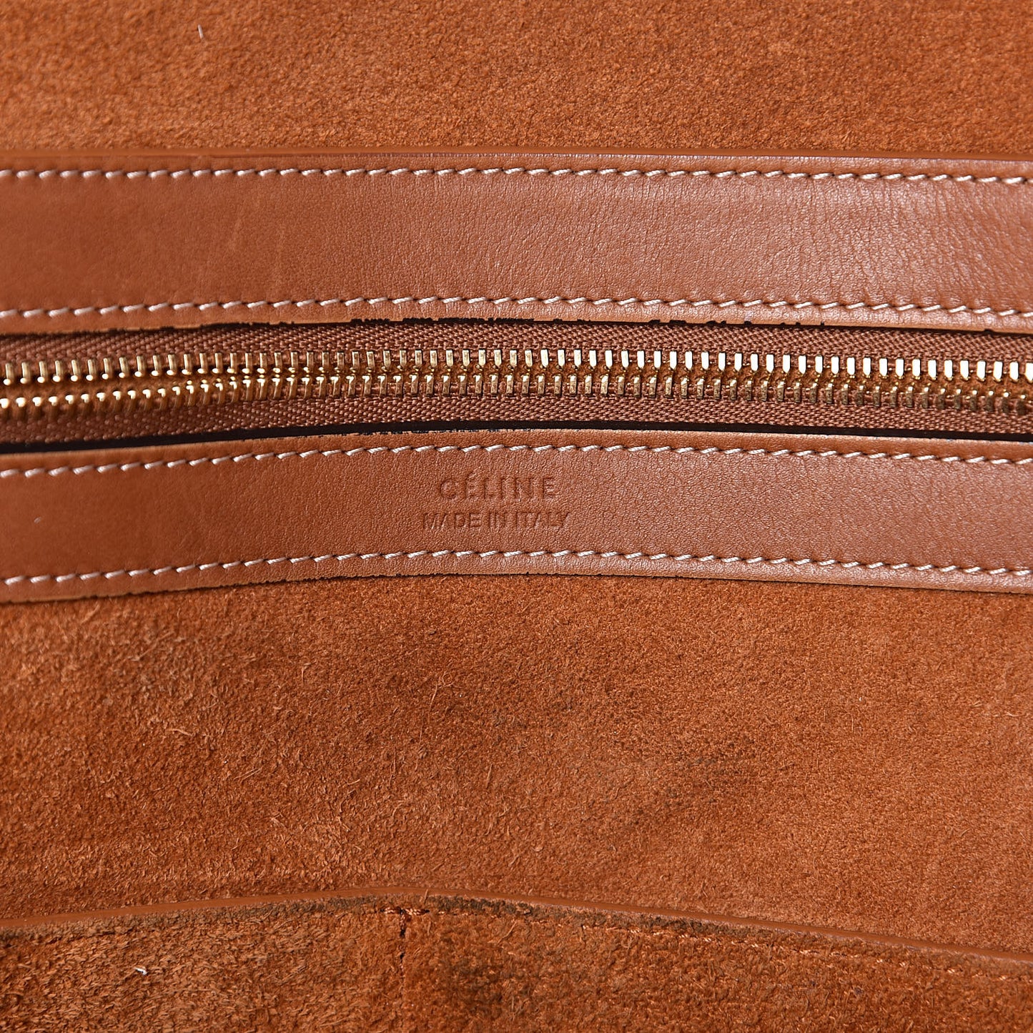 Smooth Calfskin Medium Belt Cabas Phantom Brown