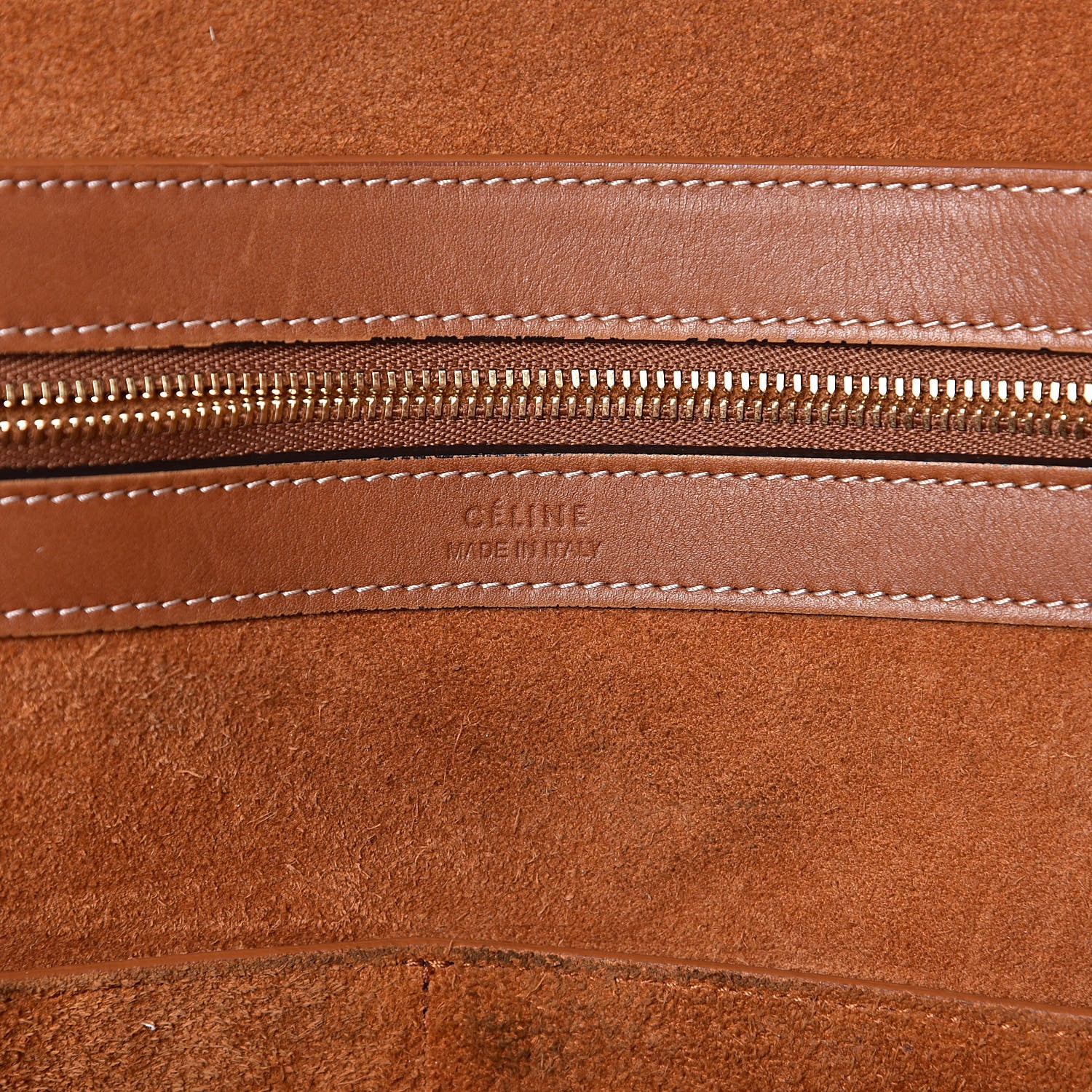 Celine Smooth Calfskin Medium Belt Cabas Phantom Brown 6 of 14