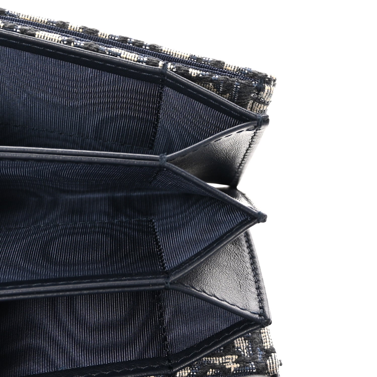 Christian Dior Oblique Saddle 5-Gusset Card Holder Blue 5 of 8