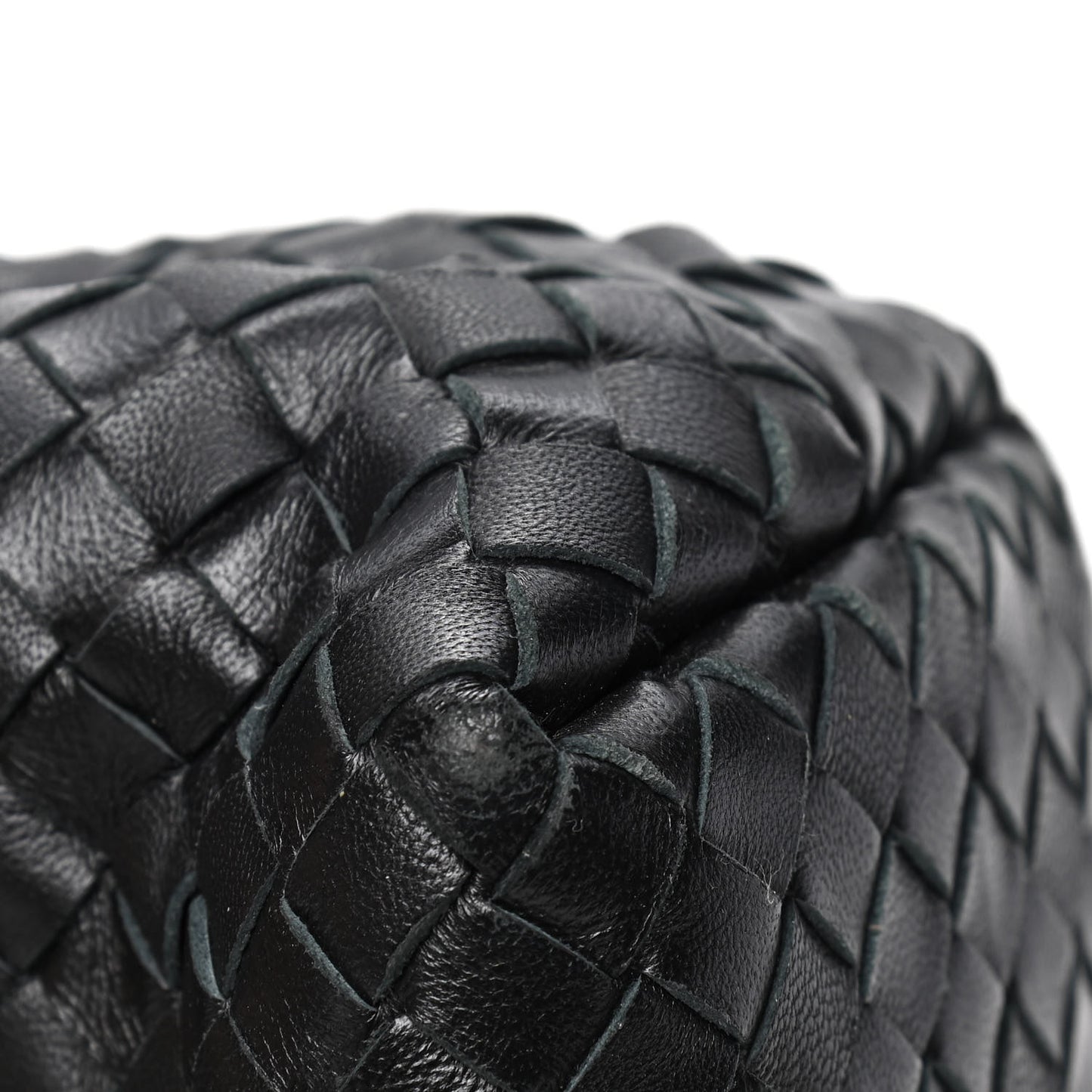Nappa Intrecciato Medium Olimpia Shoulder Bag Black