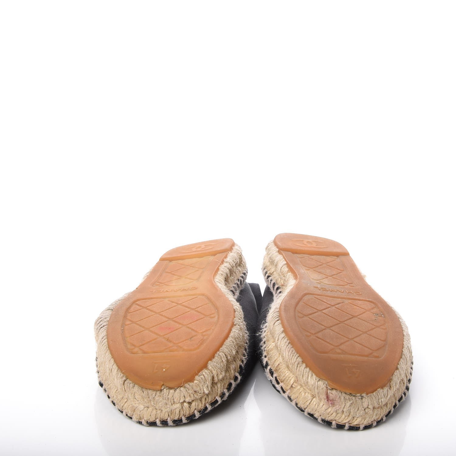 Chanel Satin CC Espadrilles 41 Black 7 of 11