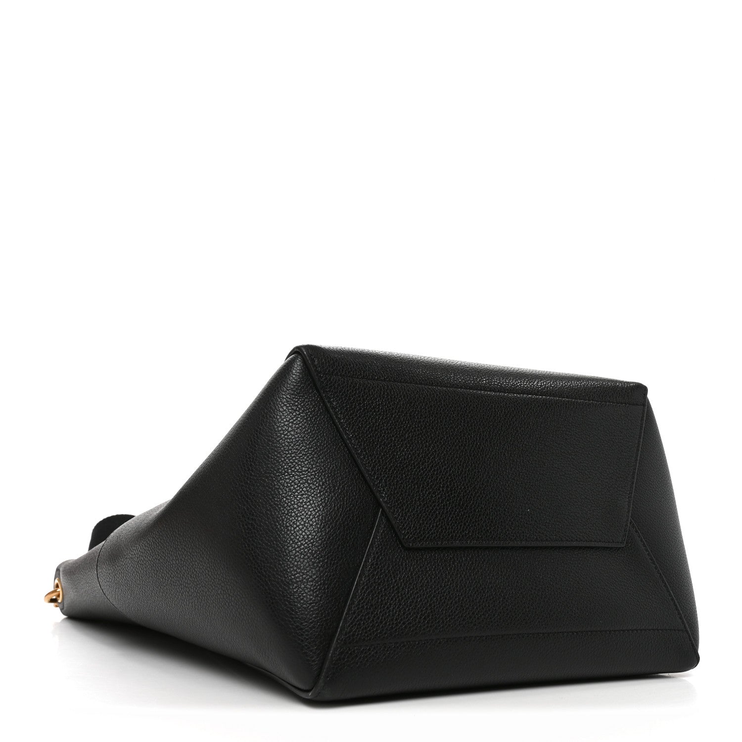 Celine Soft Grained Calfskin Sangle Bucket Bag Black 4 of 9