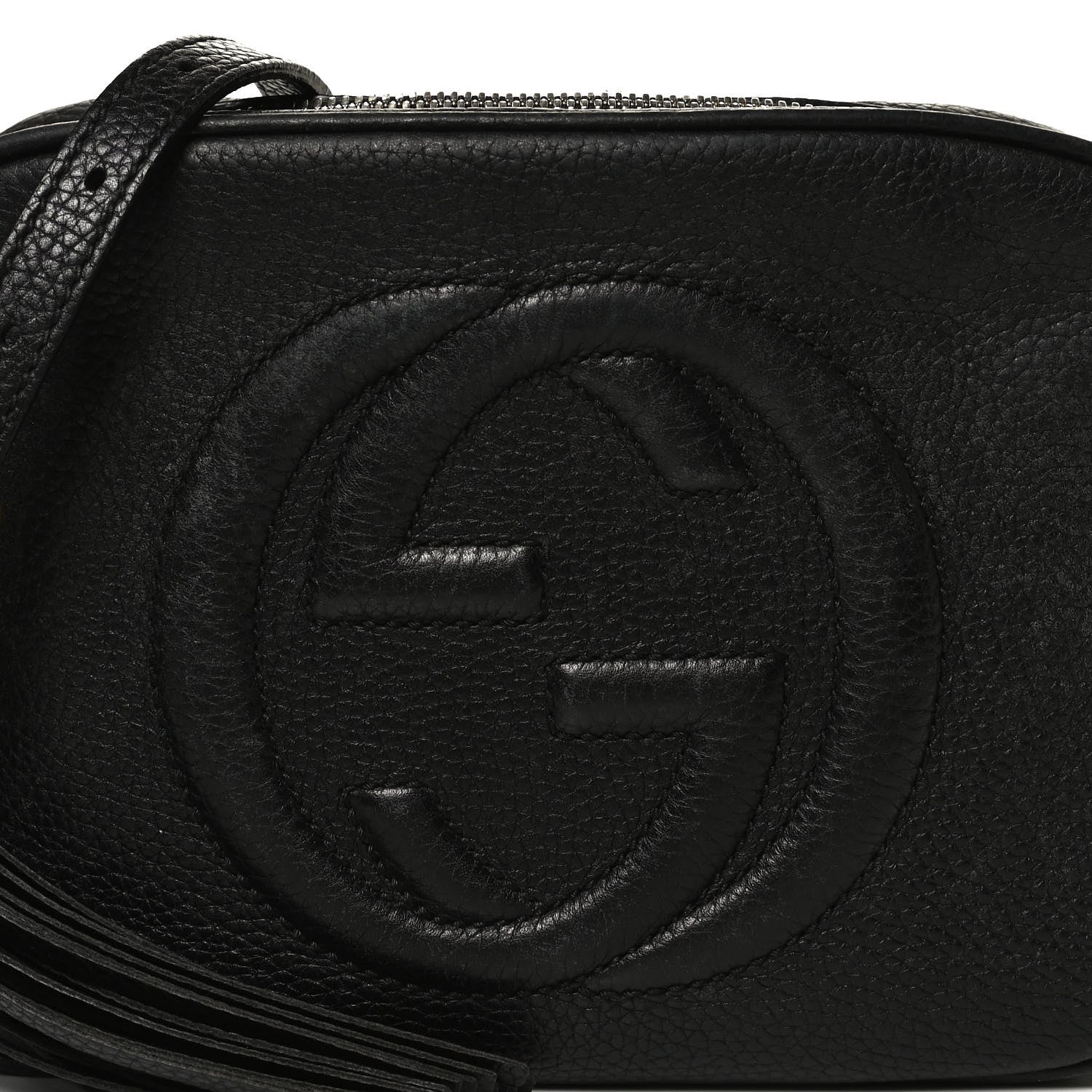 Gucci Pebbled Calfskin Small Soho Disco Bag Black 9 of 14