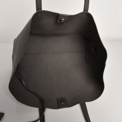 Saint Laurent Calfskin Large Shopping Tote Earth 6 of 8