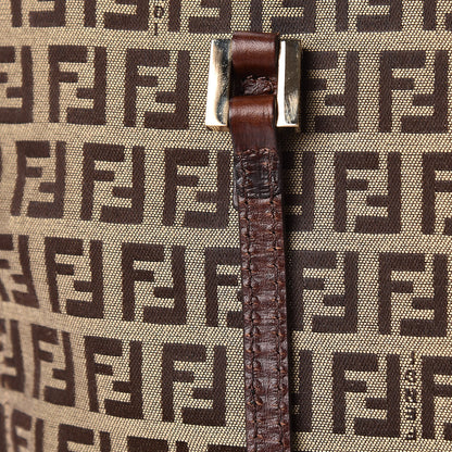 Fendi Zucchino Vitello Tote Mogano Panna Bruciato 14 of 14