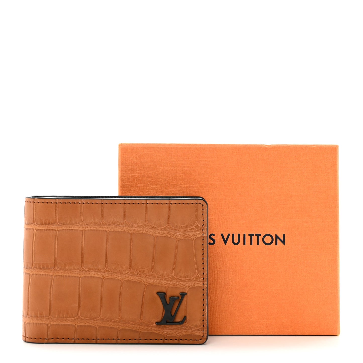 Crocodile Multiple Wallet Tan