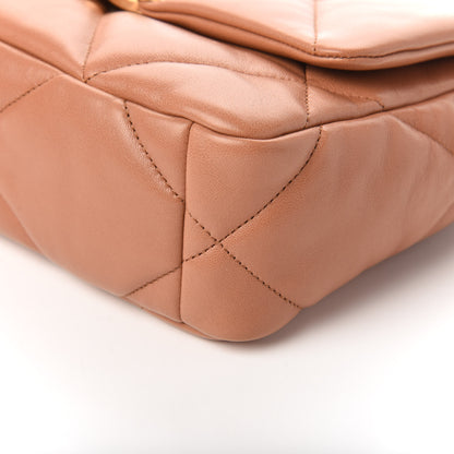 Chanel Lambskin Quilted Medium 19 Flap Brown 7 of 12