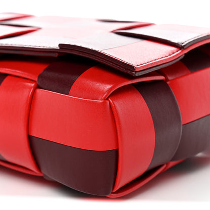 Bottega Veneta Nappa Maxi Intrecciato Cassette Crossbody Bag Barolo Bright Red 10 of 10