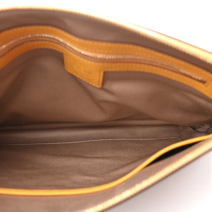 MCM Visetos Medium Crossbody Pouch Cognac Yellow 5 of 11