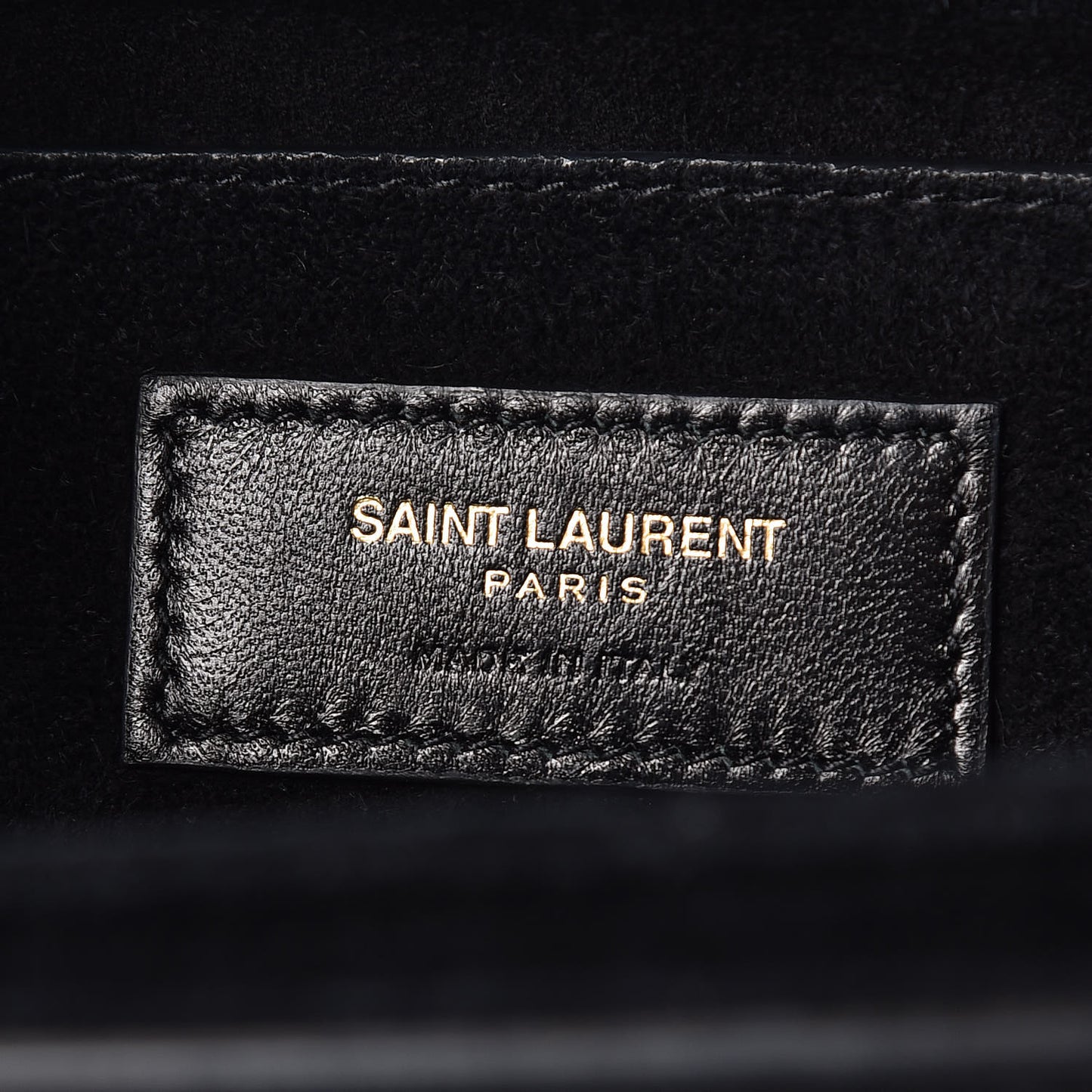 Smooth Calfskin Suede Medium Bellechasse Black