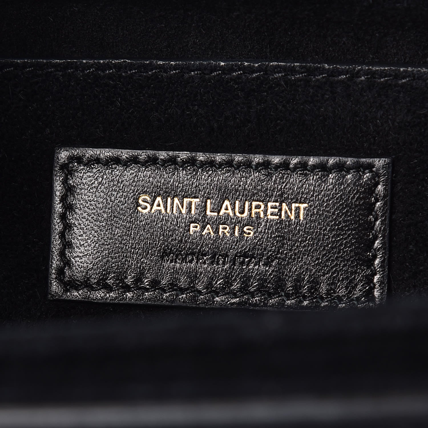 Saint Laurent Smooth Calfskin Suede Medium Bellechasse Black 8 of 10