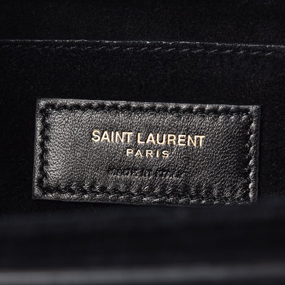 Saint Laurent Smooth Calfskin Suede Medium Bellechasse Black 8 of 10