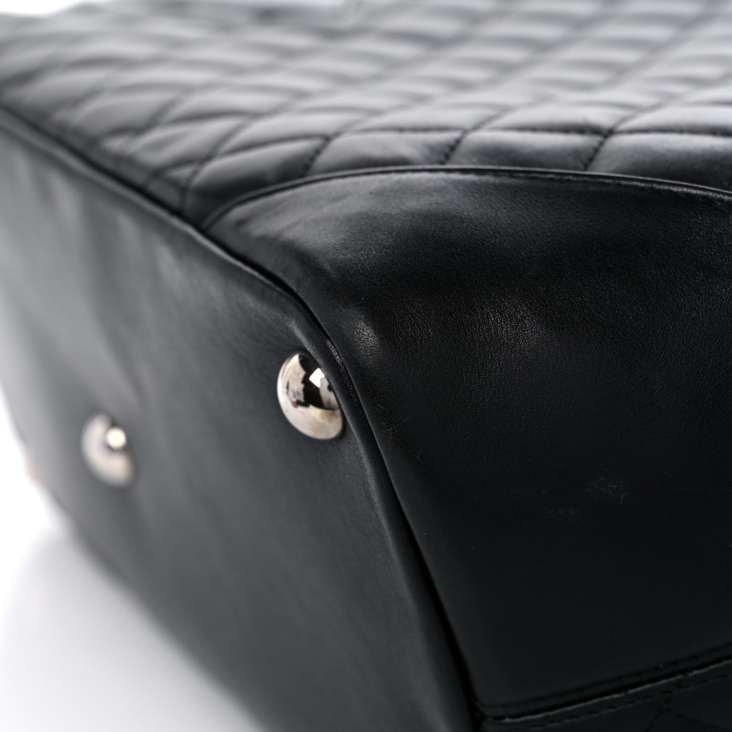 Chanel Calfskin Quilted Large Cambon Tote Black 10 of 11