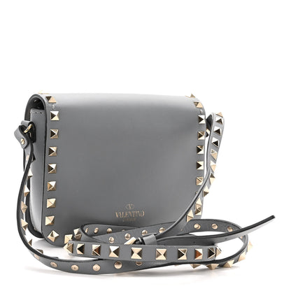 Valentino Garavani Vitello Rockstud Flap Crossbody Bag Stone 3 of 11