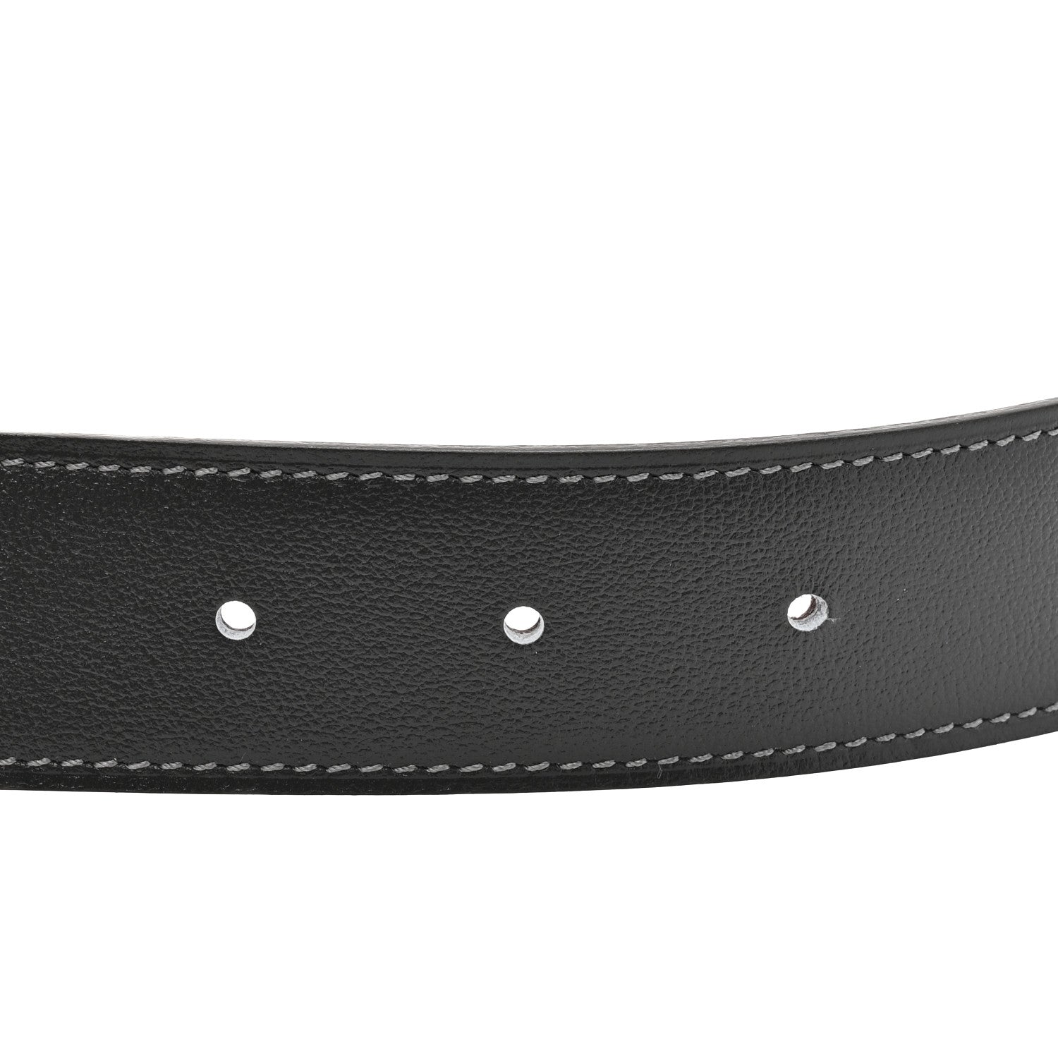 Hermes Box Togo 32mm Matte Rider Belt 85 34 Ebene Etain 3 of 5