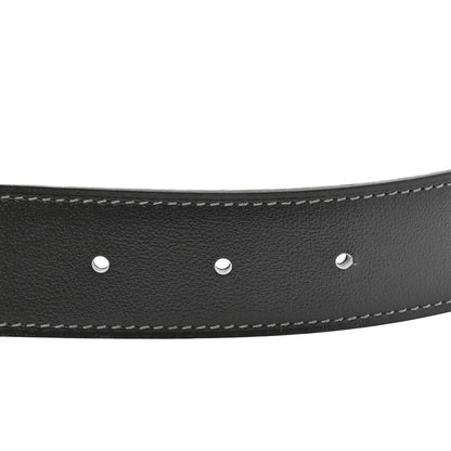Hermes Box Togo 32mm Matte Rider Belt 85 34 Ebene Etain 3 of 5