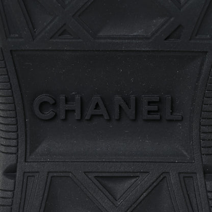Chanel Velvet Calfskin Mixed Fibers CC Sneakers 40.5 Black 7 of 9