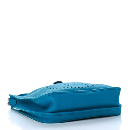 Hermes Taurillon Clemence Evelyne III PM Bleu Zanzibar 3 of 4