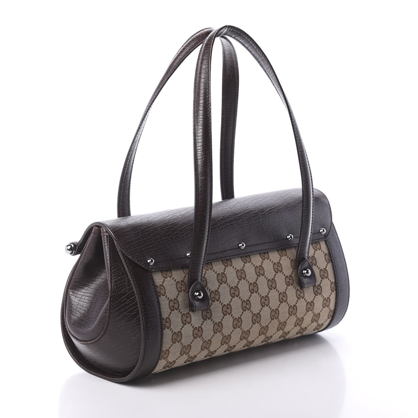 Monogram Bamboo Bullet Bag Dark Brown