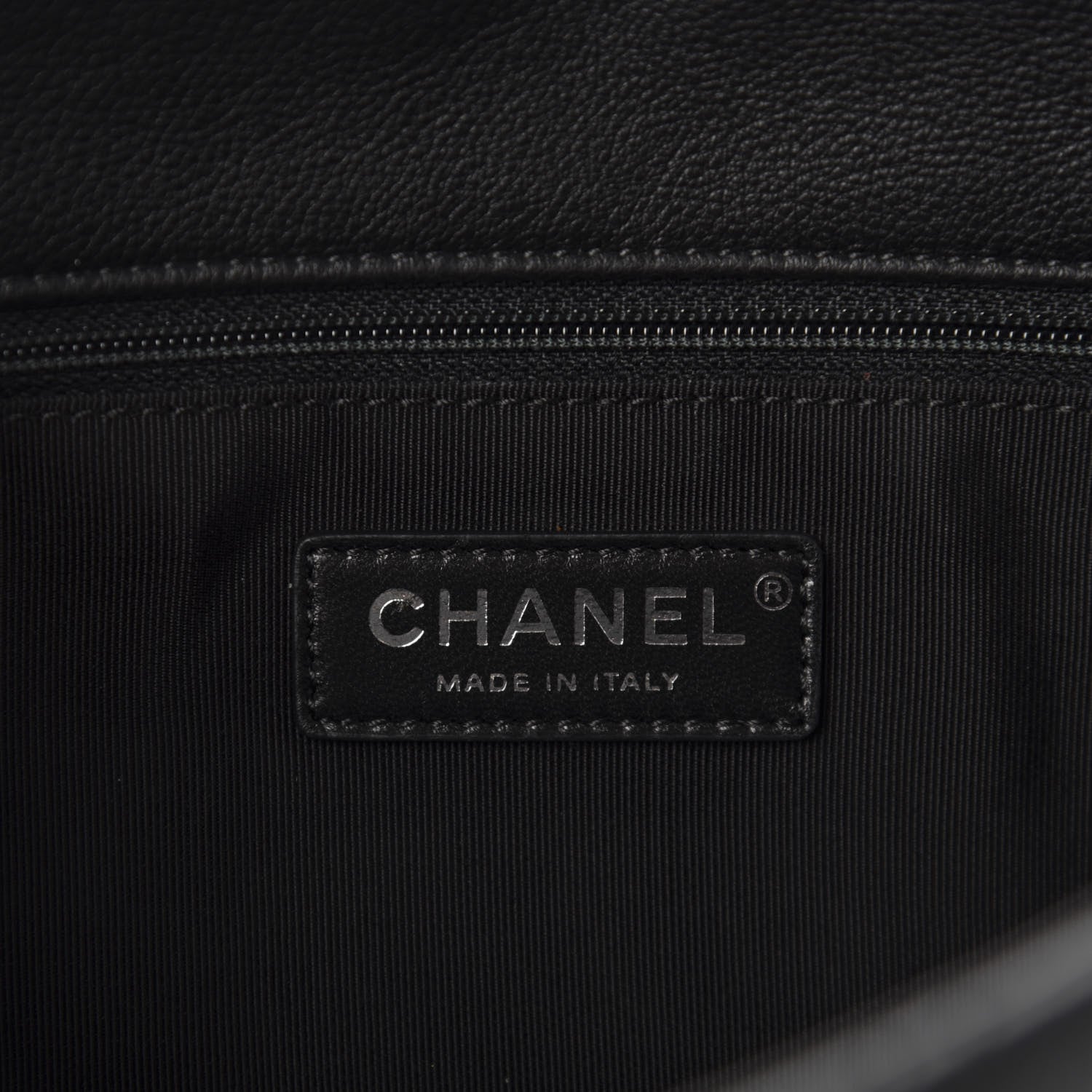 Chanel Calfskin Studded Chevron Quilted Medium Stud Wars Flap Black 8 of 10