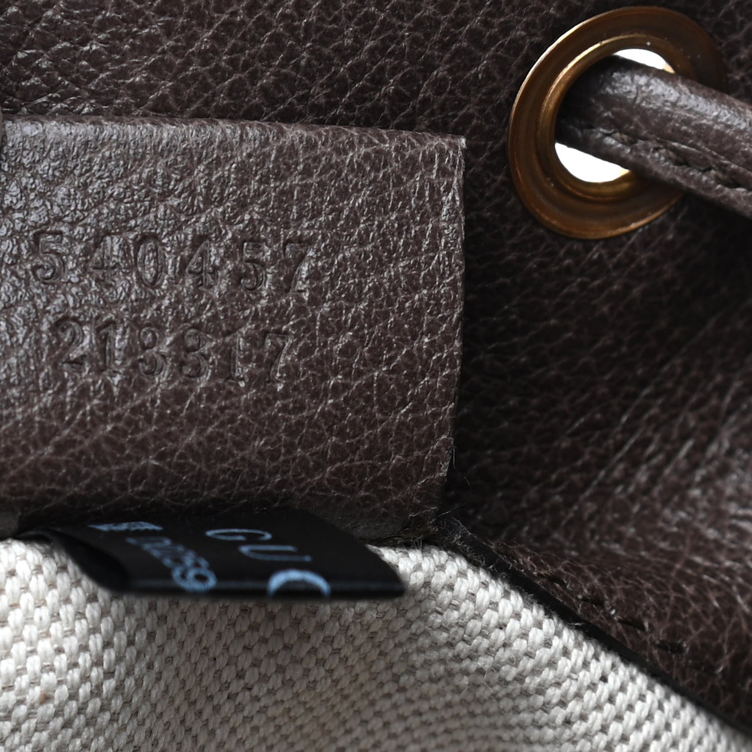 Gucci GG Supreme Monogram Web Ophidia Bucket Bag Brown 9 of 9