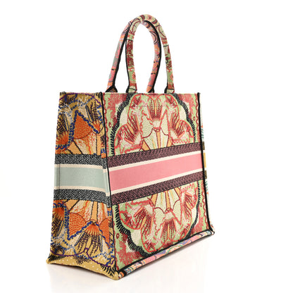 Christian Dior Canvas Embroidered Large In Lights Book Tote Multicolor 3 of 11