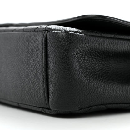Chanel Caviar Quilted Medium CC Filigree Flap Black 10 of 12