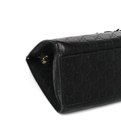Gucci Guccissima Large Emily Chain Shoulder Bag Black 8 of 9