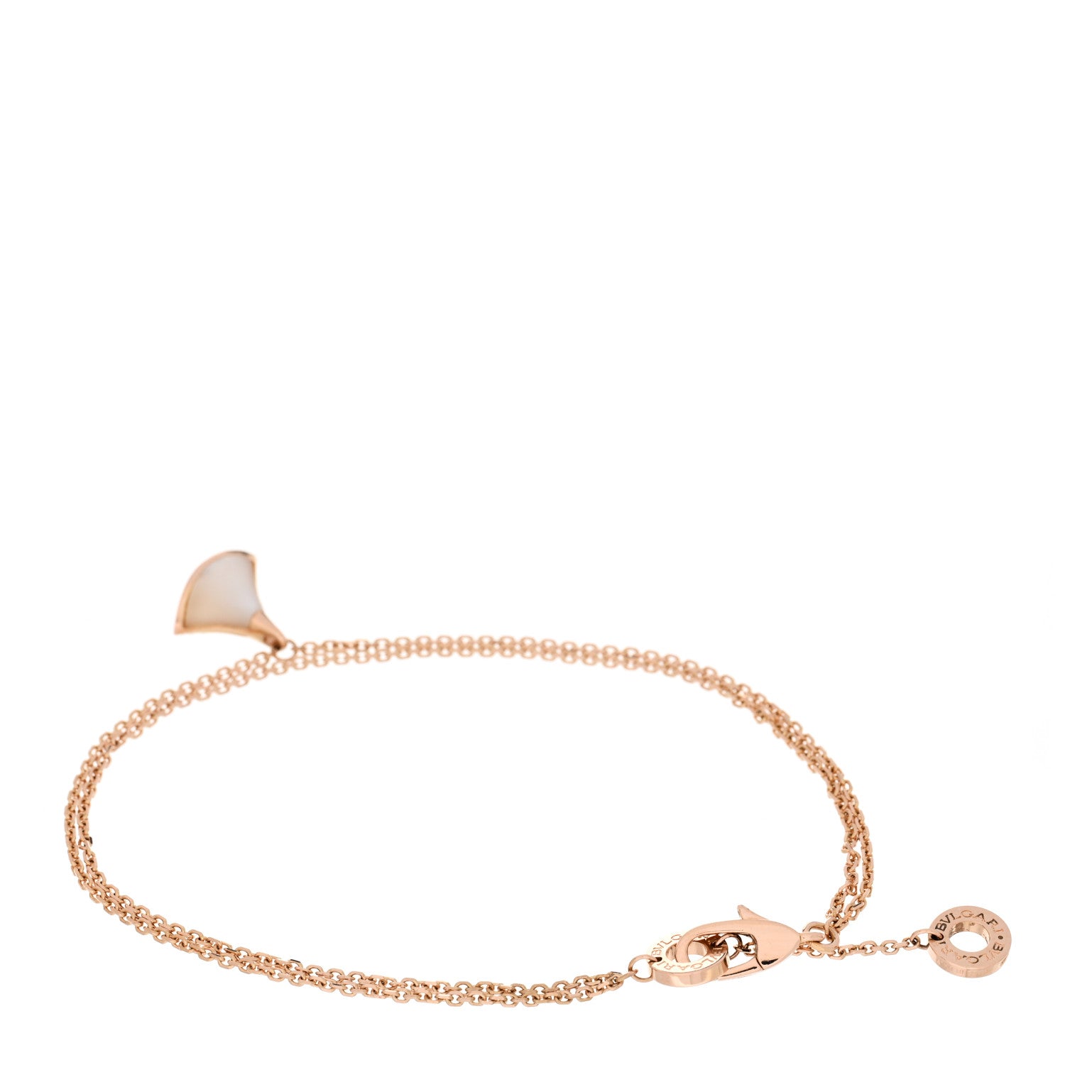 Bulgari 18K Rose Gold Mother of Pearl Divas' Dream Bracelet SM 2 of 7
