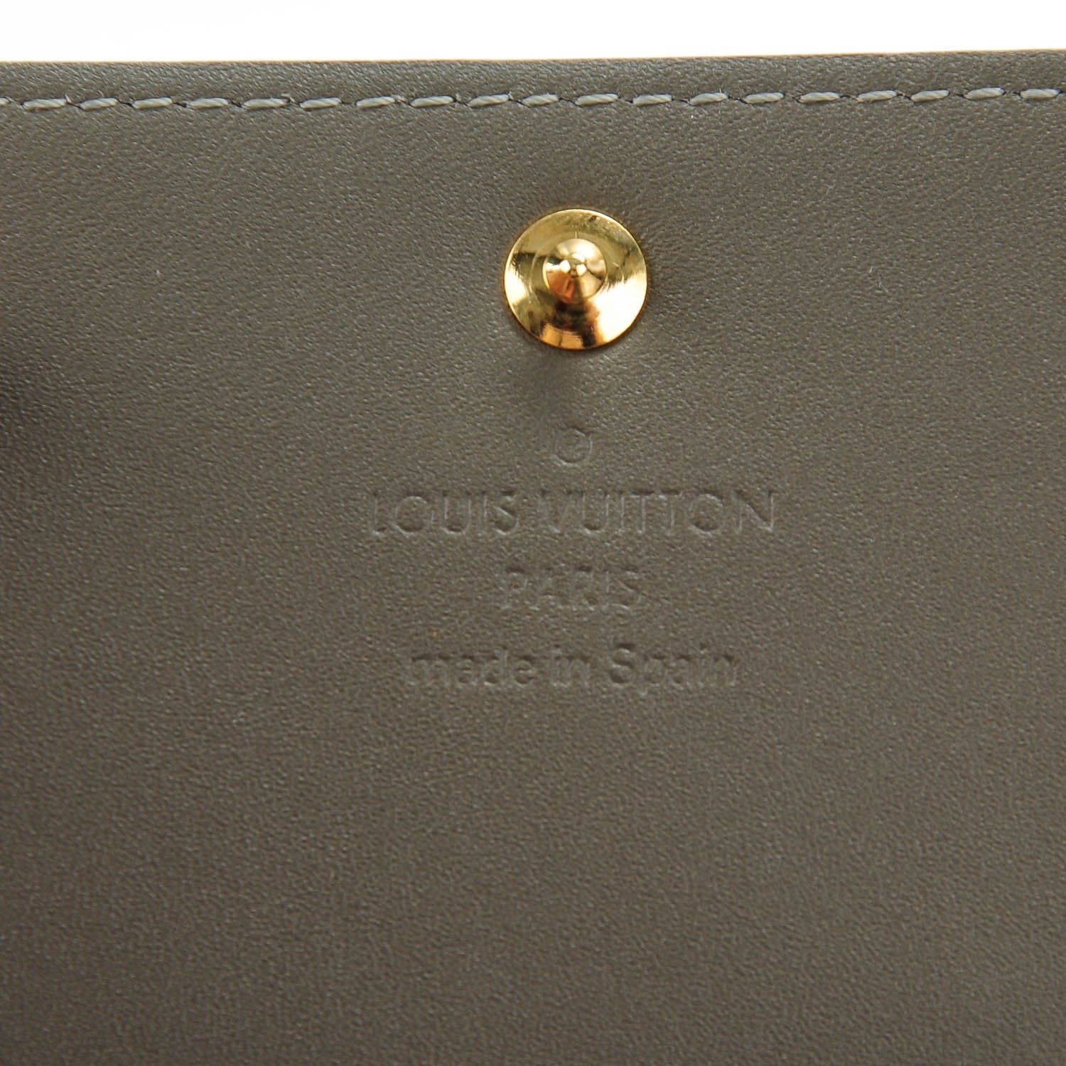 Louis Vuitton Vernis Business Card Holder Gris Art Deco 6 of 7