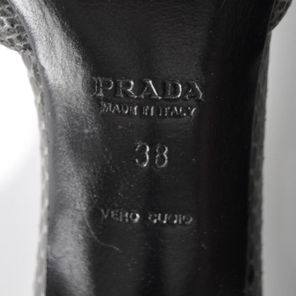 Prada Python Skin Heels 38 6 of 6