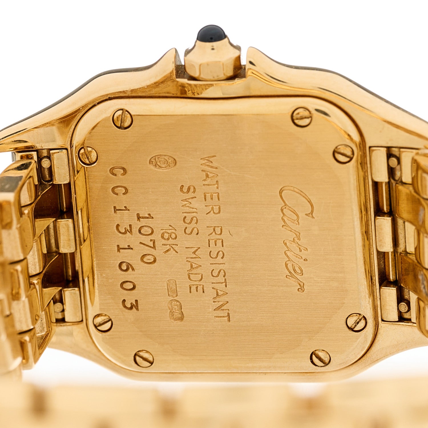 Cartier 18K Yellow Gold 22mm Panthere Quartz Watch 4 of 4