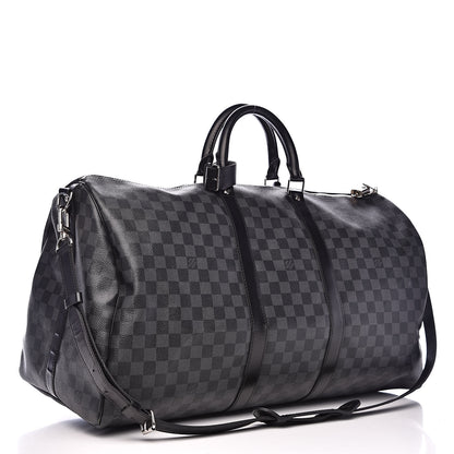 Louis Vuitton Damier Graphite Keepall Bandouliere 55 3 of 17