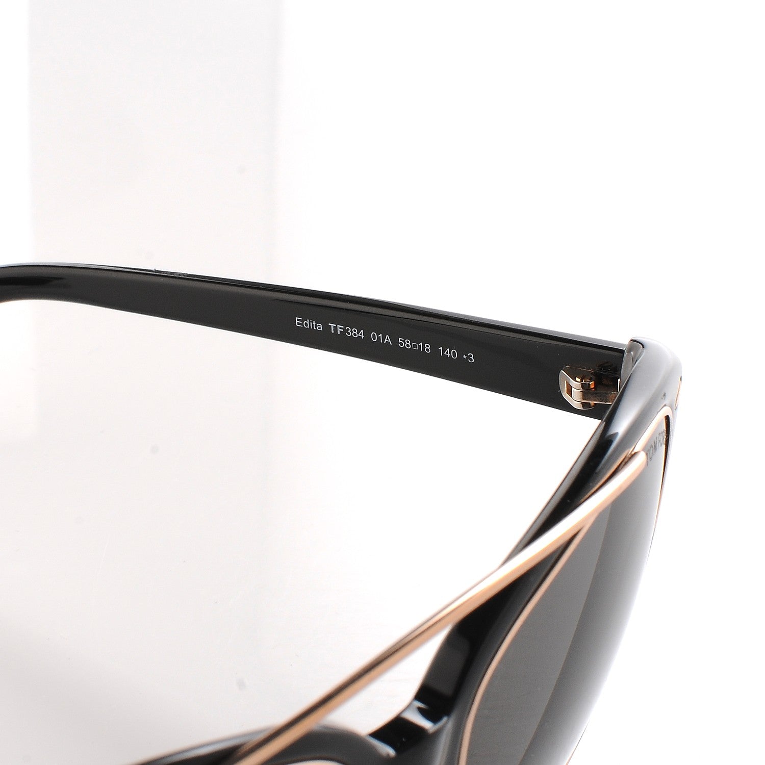 Tom Ford Edita Sunglasses TF384 Black 6 of 8
