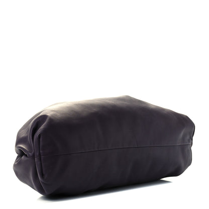 Bottega Veneta Smooth Butter Calf The Pouch Oversized Clutch Raisin 4 of 13