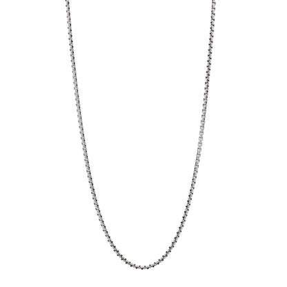 David Yurman Sterling Silver 2.7mm Small Box Chain Necklace 24" 1 of 4